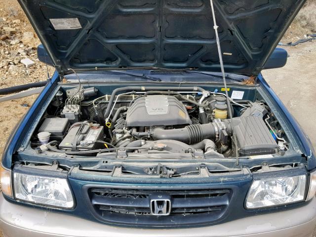 4S6DM58W1Y4419302 - 2000 HONDA PASSPORT E მწვანე ფოტო 7