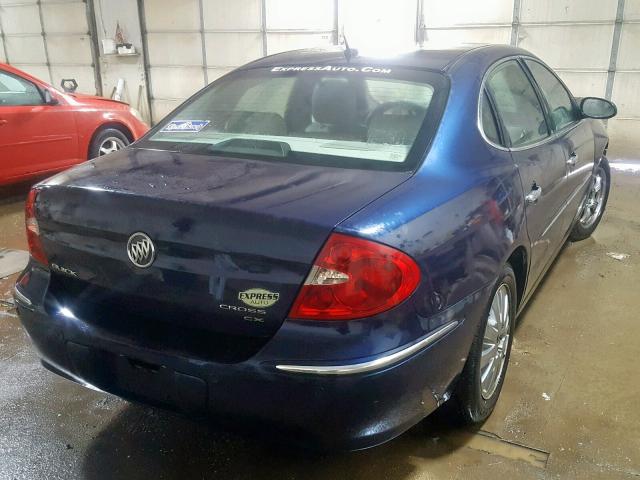 2G4WD582081164300 - 2008 BUICK LACROSSE C BLUE photo 4