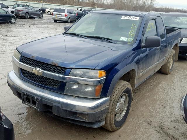 1GCDT196348143473 - 2004 CHEVROLET COLORADO BLUE photo 2