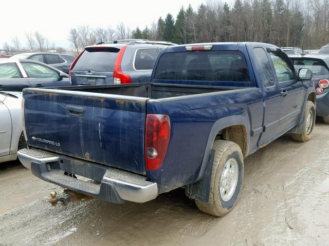 1GCDT196348143473 - 2004 CHEVROLET COLORADO BLUE photo 4