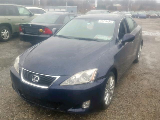 JTHCK262075012088 - 2007 LEXUS IS 250 BLUE photo 2