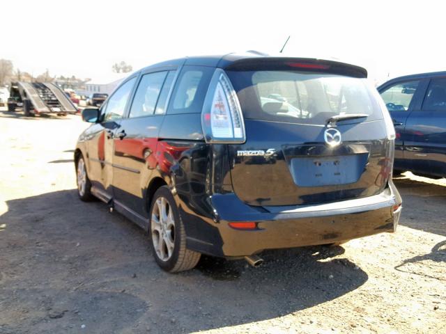 JM1CR29L880303437 - 2008 MAZDA 5 BLACK photo 3