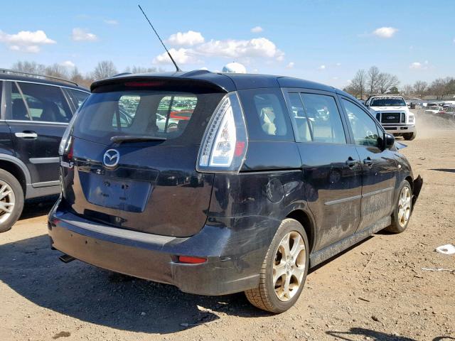 JM1CR29L880303437 - 2008 MAZDA 5 BLACK photo 4