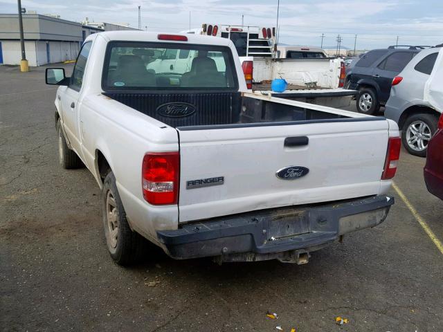 1FTYR10D89PA35486 - 2009 FORD RANGER WHITE photo 3