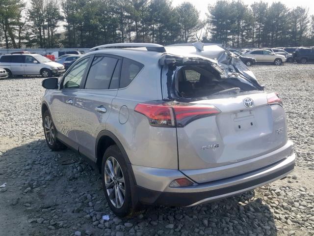 JTMDFREV7JD238611 - 2018 TOYOTA RAV4 LIMIT SILVER photo 3