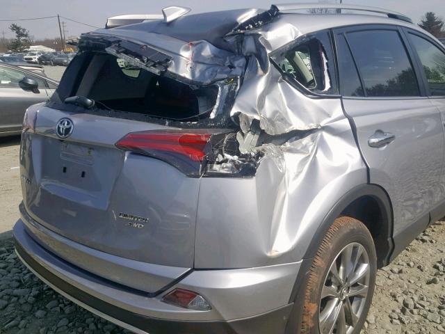 JTMDFREV7JD238611 - 2018 TOYOTA RAV4 LIMIT SILVER photo 9