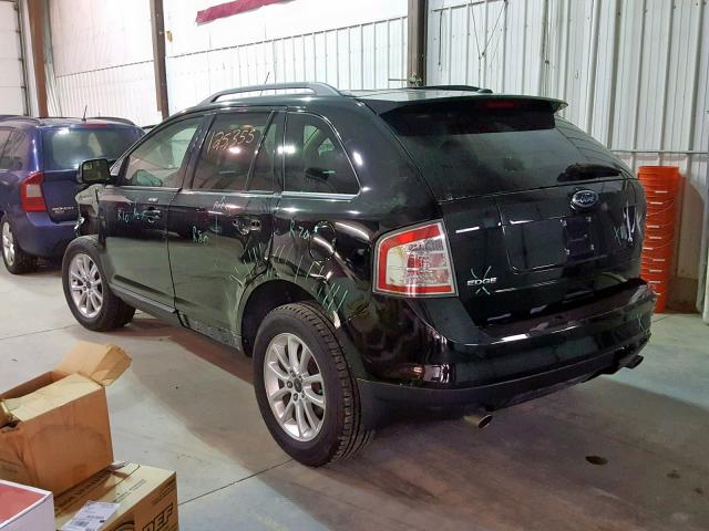 2FMDK48C69BA40463 - 2009 FORD EDGE SEL BLACK photo 3