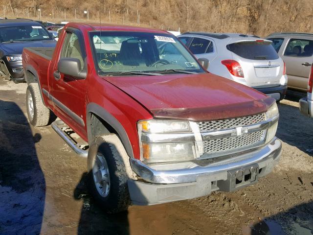 1GCDT148168200619 - 2006 CHEVROLET COLORADO MAROON photo 1