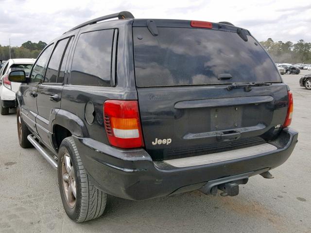 1J8GX68J94C114716 - 2004 JEEP GRAND CHER BLACK photo 3