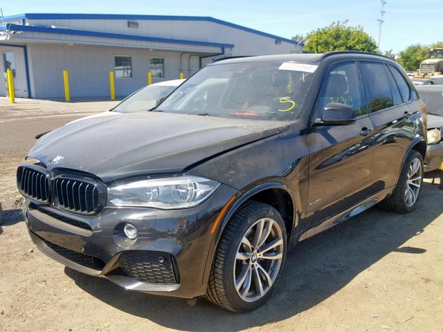 5UXKR6C59F0J78344 - 2015 BMW X5 XDRIVE5 BLACK photo 2