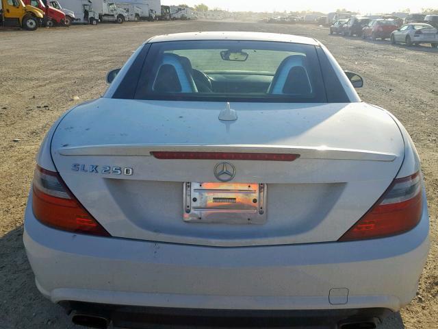 WDDPK4HA3DF060408 - 2013 MERCEDES-BENZ SLK 250 WHITE photo 6