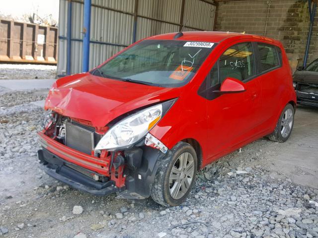 KL8CB6S97FC751490 - 2015 CHEVROLET SPARK LS RED photo 2