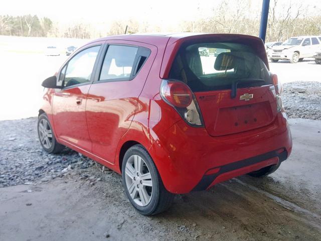 KL8CB6S97FC751490 - 2015 CHEVROLET SPARK LS RED photo 3