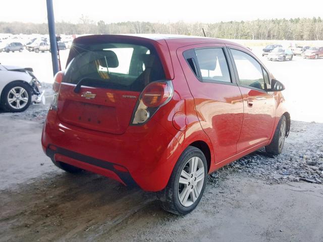 KL8CB6S97FC751490 - 2015 CHEVROLET SPARK LS RED photo 4