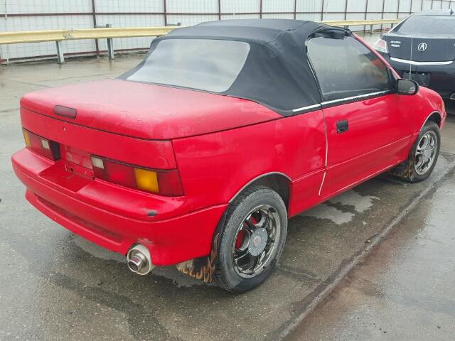 JG1MR3367MK609128 - 1991 GEO METRO LSI RED photo 4