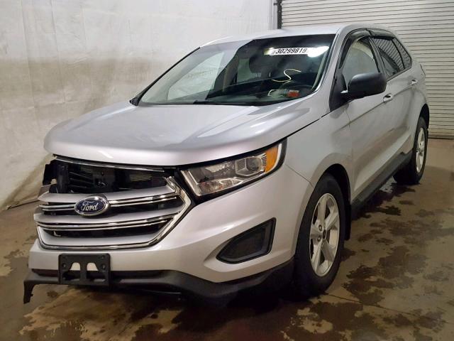 2FMPK4G94HBC57642 - 2017 FORD EDGE SE SILVER photo 2