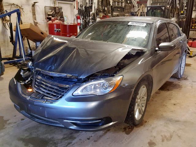 1C3CCBBGXCN187852 - 2012 CHRYSLER 200 TOURIN GRAY photo 2