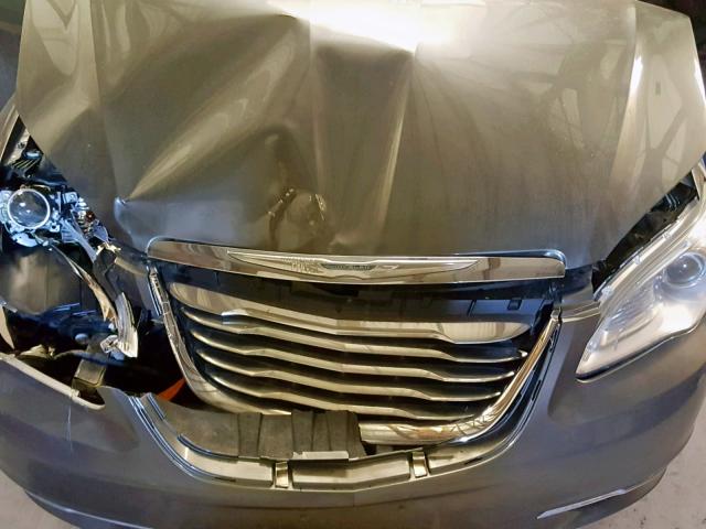 1C3CCBBGXCN187852 - 2012 CHRYSLER 200 TOURIN GRAY photo 7