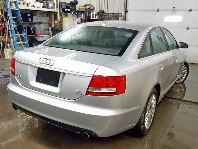 WAUDH74F66N084318 - 2006 AUDI A6 3.2 QUA SILVER photo 4