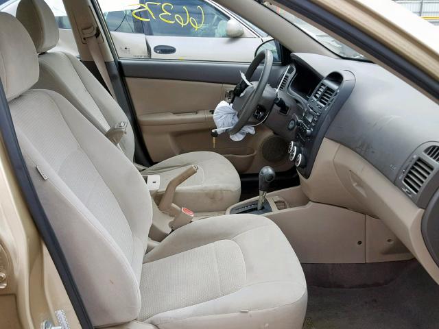 KNAFE221495659791 - 2009 KIA SPECTRA EX GOLD photo 5