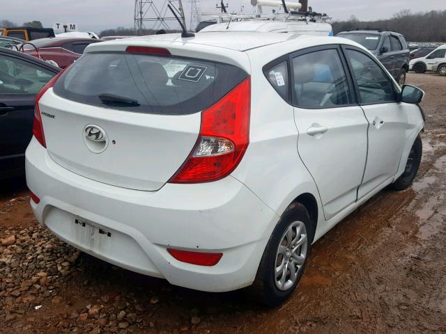 KMHCT5AE9DU084602 - 2013 HYUNDAI ACCENT GLS WHITE photo 4