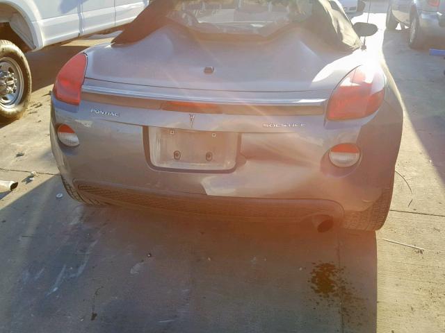 1G2MB35B87Y121673 - 2007 PONTIAC SOLSTICE GRAY photo 9