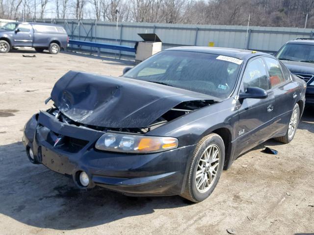 1G2HY54K114136575 - 2001 PONTIAC BONNEVILLE BLACK photo 2