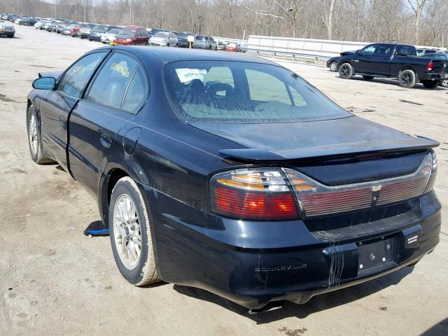 1G2HY54K114136575 - 2001 PONTIAC BONNEVILLE BLACK photo 3