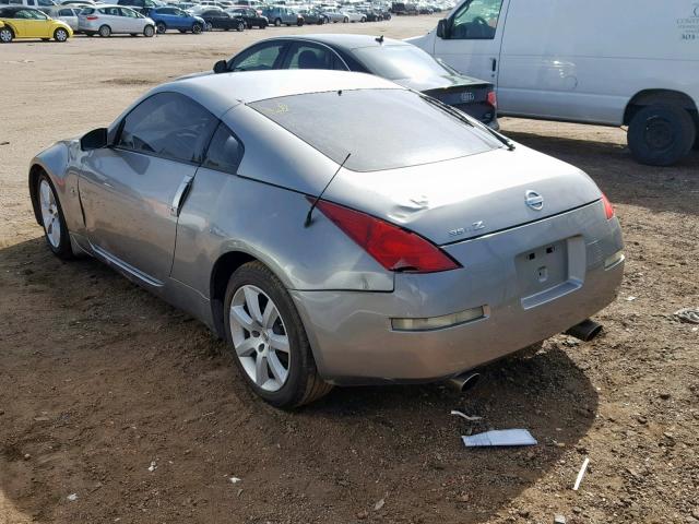 JN1AZ34D03T113221 - 2003 NISSAN 350Z COUPE SILVER photo 3