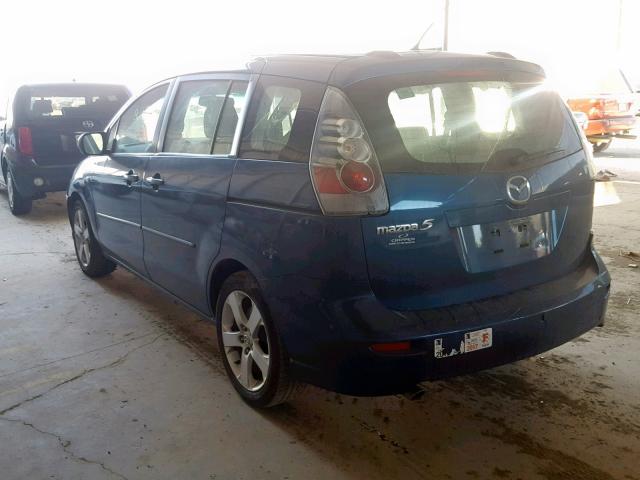 JM1CR293170138989 - 2007 MAZDA 5 BLUE photo 3