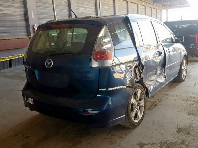 JM1CR293170138989 - 2007 MAZDA 5 BLUE photo 4