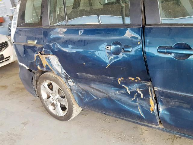 JM1CR293170138989 - 2007 MAZDA 5 BLUE photo 9