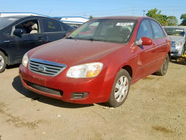 KNAFE122485511612 - 2008 KIA SPECTRA EX BURGUNDY photo 2