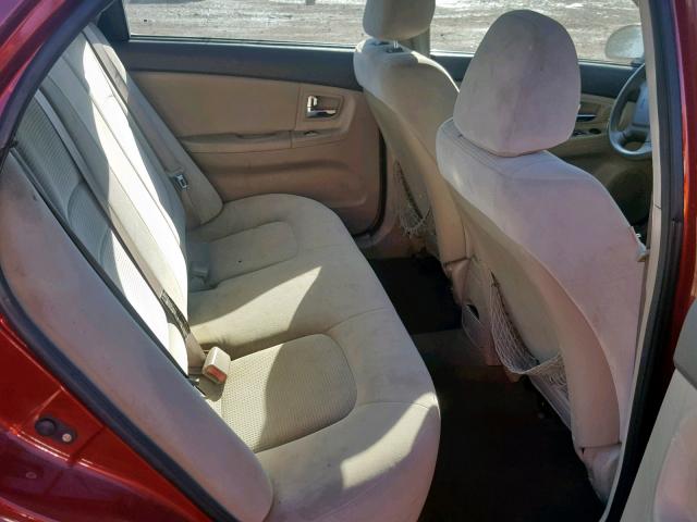 KNAFE122485511612 - 2008 KIA SPECTRA EX BURGUNDY photo 6