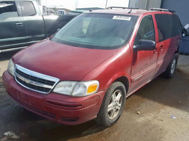 1GNDV33E55D141505 - 2005 CHEVROLET VENTURE LT RED photo 2