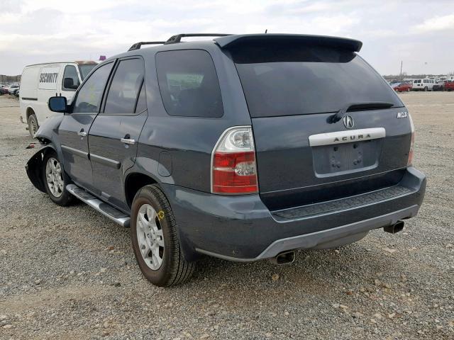 2HNYD18966H530150 - 2006 ACURA MDX TOURIN GRAY photo 3