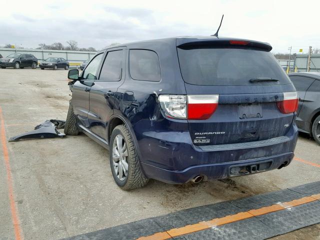 1C4SDJCT2CC314535 - 2012 DODGE DURANGO R/ BLUE photo 3