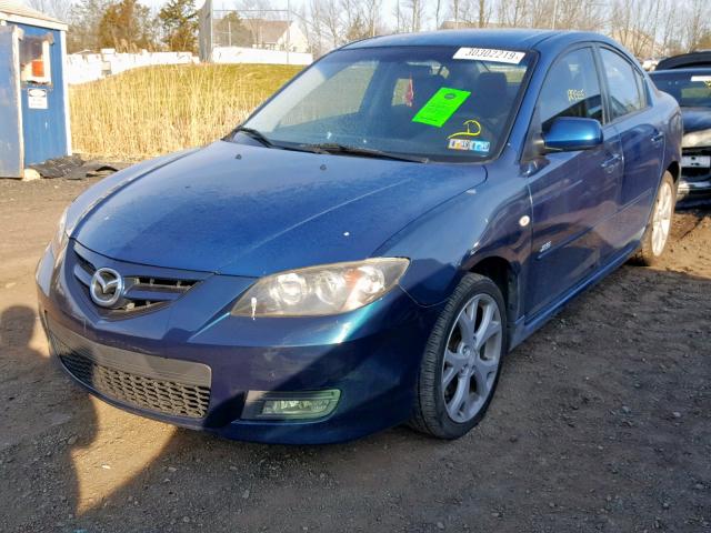 JM1BK324481819085 - 2008 MAZDA 3 S BLUE photo 2