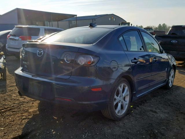 JM1BK324481819085 - 2008 MAZDA 3 S BLUE photo 4