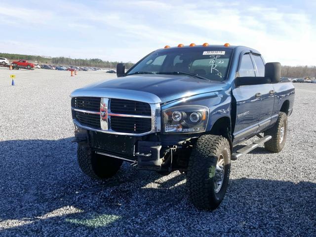 1D7KS28C26J245145 - 2006 DODGE RAM 2500 S BLUE photo 2