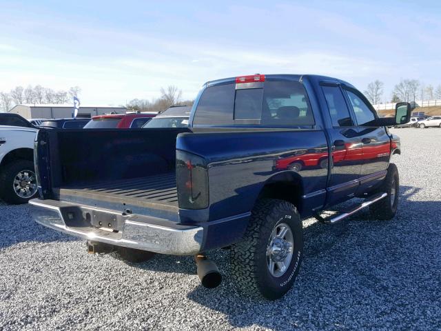 1D7KS28C26J245145 - 2006 DODGE RAM 2500 S BLUE photo 4