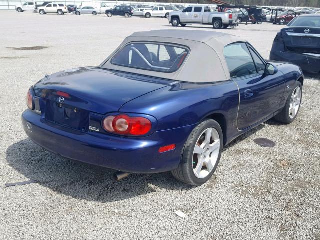 JM1NB353230305279 - 2003 MAZDA MX-5 MIATA BLUE photo 4