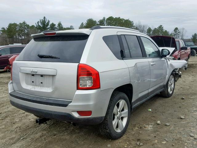 1C4NJDBB1CD625139 - 2012 JEEP COMPASS SP SILVER photo 4