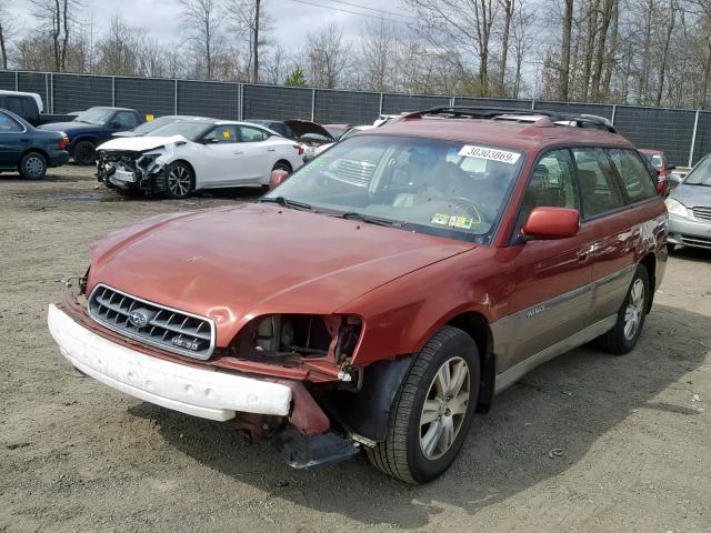 4S3BH815947605576 - 2004 SUBARU LEGACY OUT TWO TONE photo 2