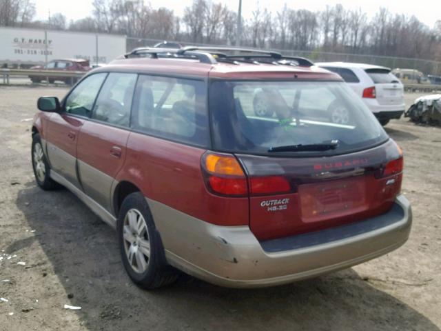 4S3BH815947605576 - 2004 SUBARU LEGACY OUT TWO TONE photo 3