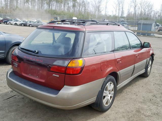 4S3BH815947605576 - 2004 SUBARU LEGACY OUT TWO TONE photo 4