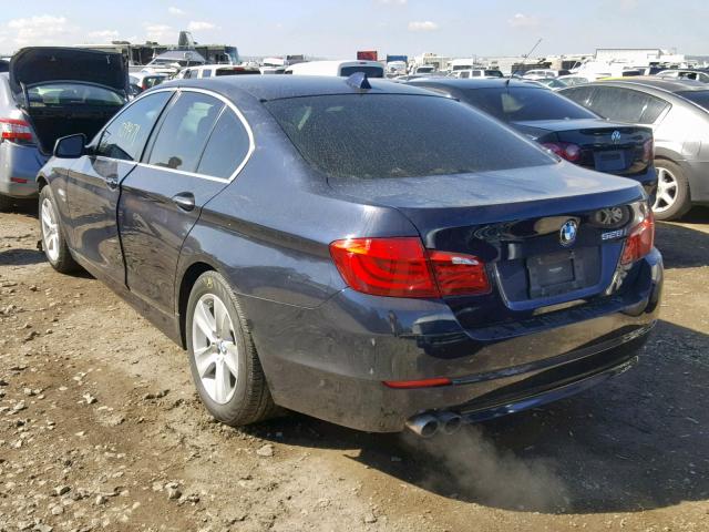 WBAXH5C51CDW02265 - 2012 BMW 528 XI BLUE photo 3