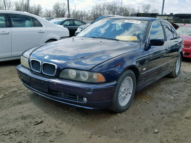 WBADT43461GX23114 - 2001 BMW 525 I AUTO BLUE photo 2