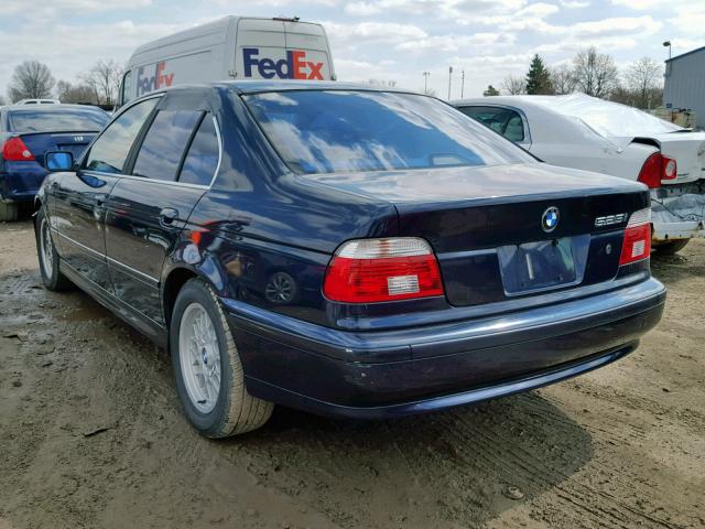 WBADT43461GX23114 - 2001 BMW 525 I AUTO BLUE photo 3