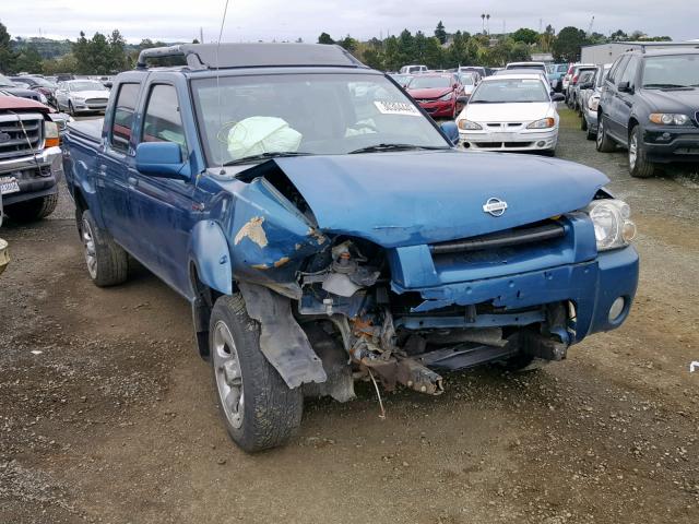 1N6MD27Y51C396971 - 2001 NISSAN FRONTIER C BLUE photo 1